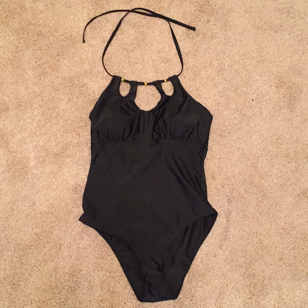 Black One Piece Bathing Suit